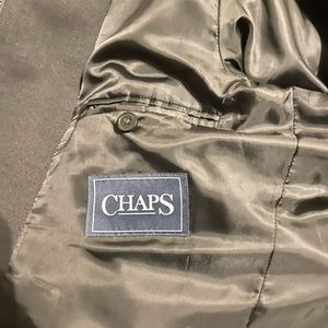 Chaps Trench coat black. Large. Smoke free home.